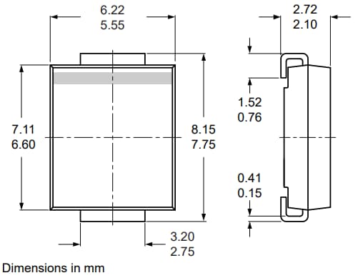 Plan mécanique - Nexperia Redresseur de récupération GS8M